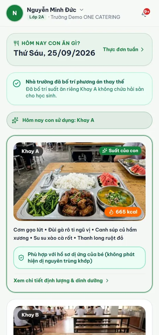Màn hình Hôm nay con ăn gì